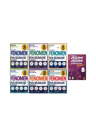 Fenomen Yayıncılık Fenomen 8.sınıf Fen Fasikülleri+newton Adım Adım Zirveye Fen Bilimleri 7 Kitap 202500481