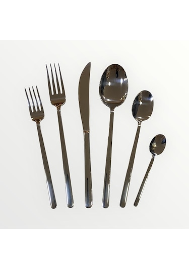 Aslan Roma 72 Parça 4 Mm Çatal Kaşık Bıçak Takımı Çelik