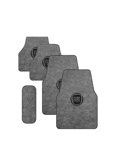 Fiat Gri Halı Paspas Takımı Kenarları Biyeli -oto Halıflex