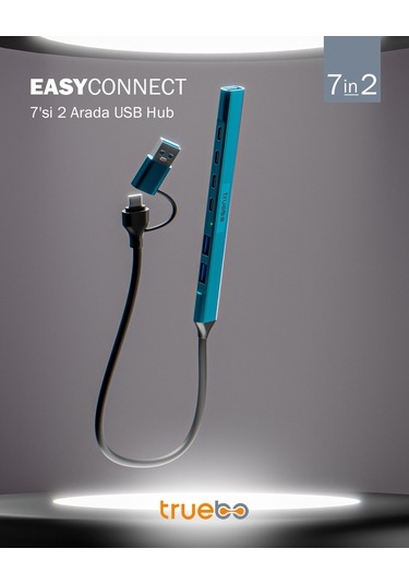 Truebo Easyconnect 7in2 Type-c / Usb 3.0 Hub
