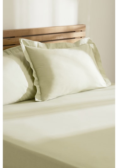 Kaşmir Home Basic %100 Pamuk Çift Kişilik Çarşaf Takımı Çağla Çağla