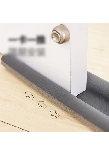 Sunshine011 Beyaz Pvc Kapı Rüzgarlığı - Su Geçirmez, Rüzgar Ve Ses Önleyici, Yeniden Yapışkanlı Beyaz