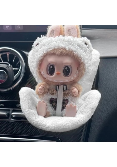 Labubu Bebek Güvenlik Koltuğu Kawaii Labubu Bebek Aksesuarları Koltuğu Süslemeleri Sevimli A 1 Piece Set