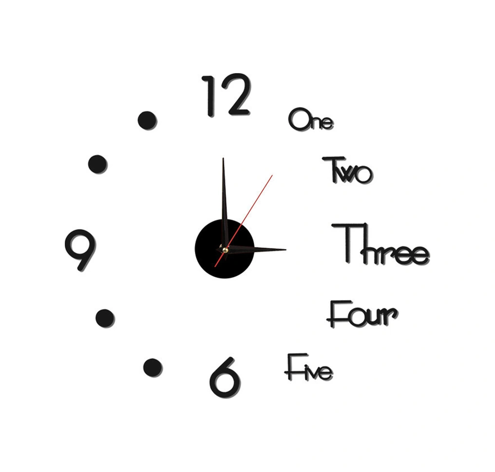 Xindoker 40cm Altın Akrilik Dıy Duvar Saati - Sessiz Tasarım, Özel Tasarım Olanakları, Ev Dekoru İçin Çok Renkli