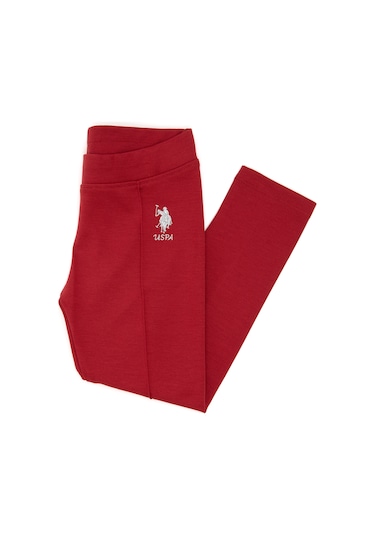 U.s. Polo Assn. Kız Çocuk Vişne Tayt 50296370-vr223 Bordo