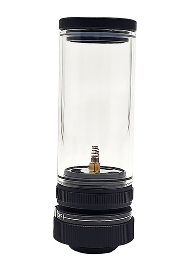 Mufunye Açık Hava Mum Işığı - Gaz Alevli Lamba Tabanı - Siyah Çok Renkli