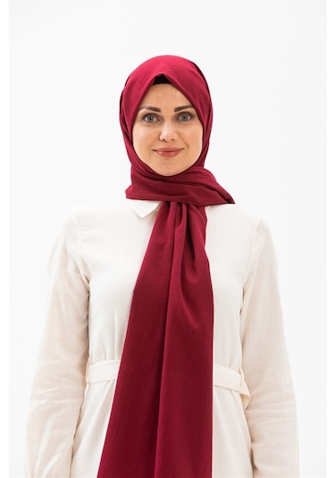 Eliş Şile Bezi Şile Bezi Şal Bordo Tek Beden-Bordo