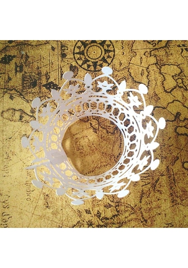 Suntek 50 Adet Lazer Kesim Taç Tema Cupcake Sarmalayıcılar