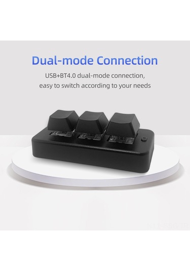 Springsun "mk321bt 3 Tuşlu Mini Mekanik Klavye - Usb/bt Çift Bağlantılı, Oyun Ve Ofis İçin"
