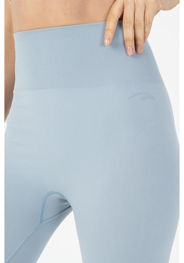 Maraton Active Slimfit Kadın Koşu Sisli Mavi Tayt 812096 Mavi