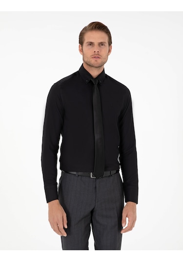 Pierre Cardin Erkek Siyah Gömlek Desenli 50297998-vr046 Siyah