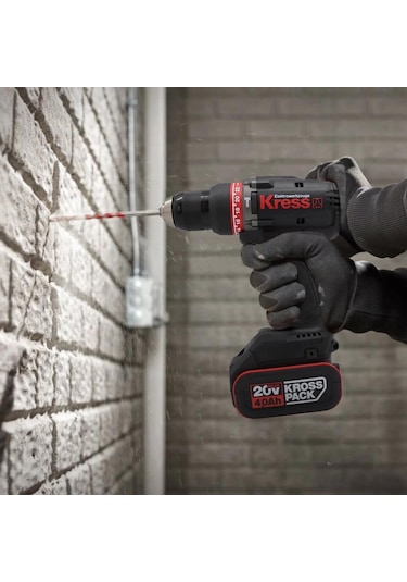Kress KUC31.91 20V Kömürsüz Profesyonel Şarjlı Darbeli Matkap Akü Dahil Değildir
