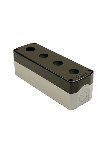4'lü Buton Kutusu Siyah Ip44