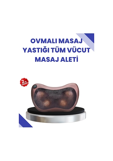 8 Toplu Derin Yoğurma Masaj Yastığı Ev Ve Araç Kullanımına Uygun Beyaz - Siyah