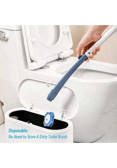 Banyo Tek Kullanımlık Tipi Tuvalet Fırçası Set Uzun Sap Yok Ölü Açı Temizleme Fırça Tutucu Wc Banyo Aksesuarları Temizleme Aracı Tuvalet Fırçası Tutucular Altın - Krom