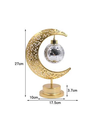 Soulader Ay Işığı Efekti Yuvarlak Top İç Mekan Dekoratif Lamba Masaüstü Aydınlatma Şamdan Sari