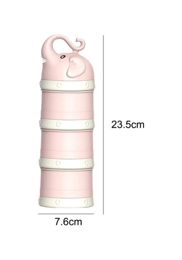 Flybuy Pratik Bebek Mama Saklama Kabı, 3 Bölümlü, Taşınabilir, Güvenli Kapaklı, Büyük Kapasiteli