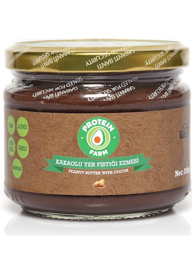 Protein Farm Kakaolu Yer Fıstığı Ezmesi Yerli Üretim 250 G