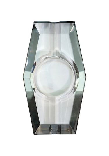 Premiumquality Siyah Şeffaf Kristal İkili Puro Küllüğü - Tr9744