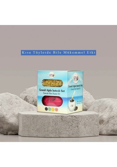 Joywax Joy Wax Granül Boncuk Ağda Isıtıcılı Set Naturel