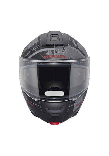 Schubert C5 Globe Black Çene Açılır Motosiklet Kask Siyah