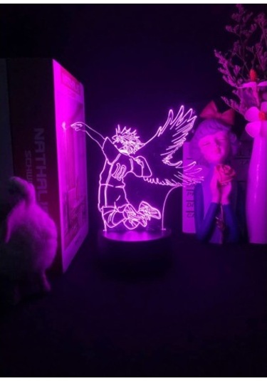 Wealthglow Renk Değiştiren 3d Dekoratif Şekilli Led Lamba - 12 Cm 12cxc9 Siyah