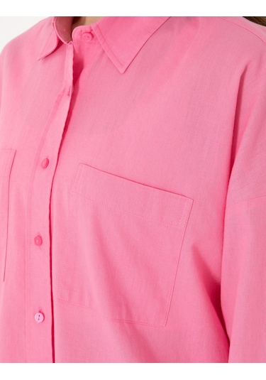 Pierre Cardin Kadın Açık Pembe Gömlek Desenli 50313128-vr078 Açık Pembe