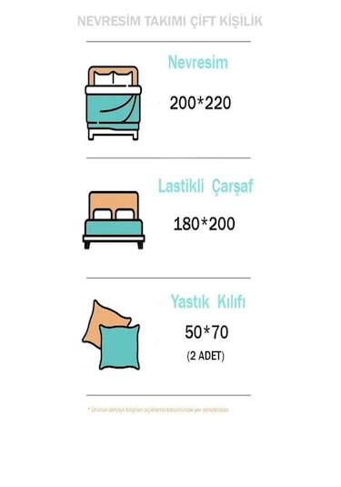 More Home Çift Kişilik Nevresim Takımı Lastikli Çarşaflı Kalpli Kırmızı - Beyaz