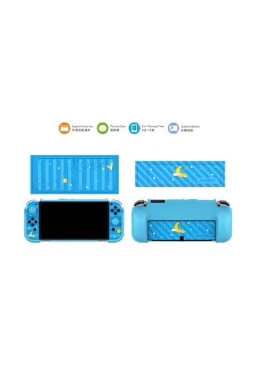 Nintendo Switch Oled Koruyucu Kılıf 8 İn 1 Set Dobe Tns-2120