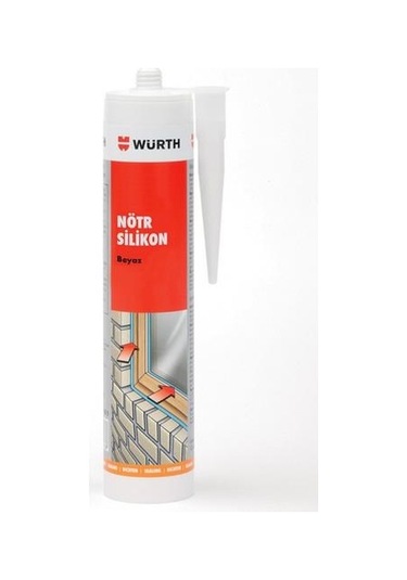 Würth Nötr Silikon Beyaz 310ml