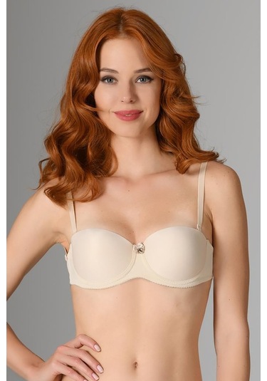 Nbb Kadın Ten Rengi Straplez Şeffaf Sütyen