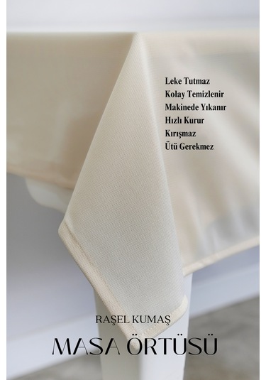 Smooth Masa Örtüsü Sofra Bezi Krem