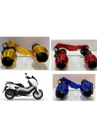 Egzoz Koruma Takozu Scooter Kırmızı Kırmızı