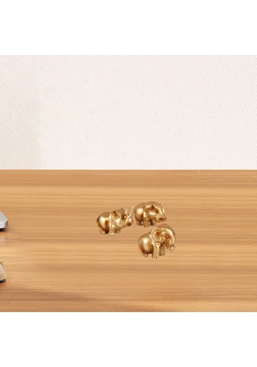 Suntek Gergedan Fil Su Aygırı Heykelciği 3 Parçalı Set 6cmx5cmx3cm