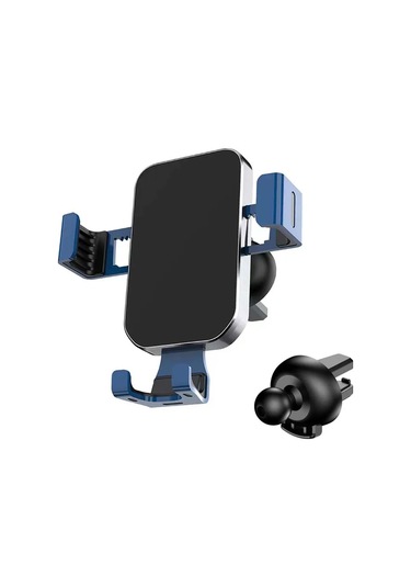 Yerçekimi Araba Telefon Tutucu Hava Firar Sabitleme Kıskacı İçin 4.7-7 İnç A Silver Blue -