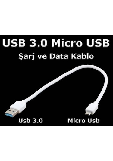 Usb 3.0 Micro Usb Hızlı Şarj Data Kablo Htc Usb 3.0 Mikro Kablo (456614880)