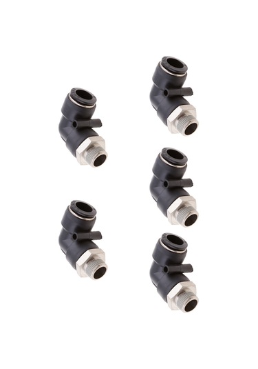 Suntek 5 Adet Erkek Konu Dirsek Konektörü Hızlı Dpl-l14-03