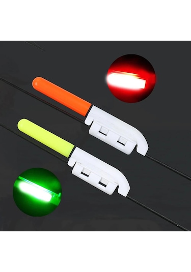 Valkyrie 2 Adet Şarjlı Led Kamış Olta Ucu Işığı Su Geçirmez Usb Evrensel Uyumlu Gece Balıkçılığı