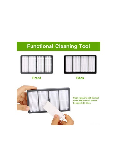 Reedark "irobot Roomba S9/s9+ Yüksek Performanslı Yedek Parça Seti - 4 Fırça, 3 Filtre, 3 Yan Fırça, 3 Torba"