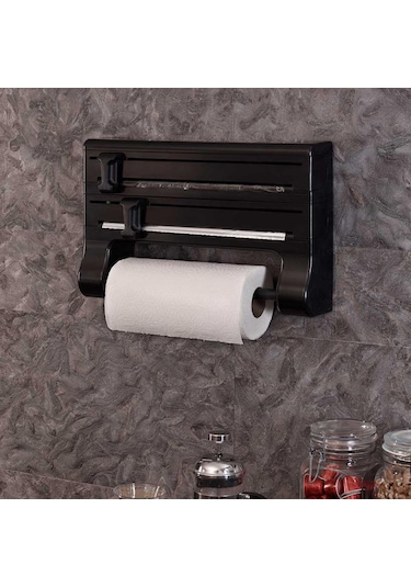 Mutfak Folyo/havlu Tutucusu-siyah
