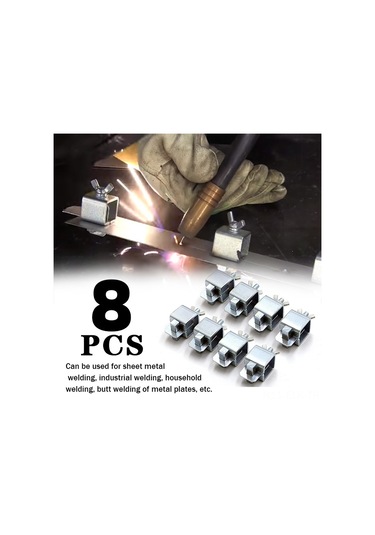 Xindoker 8 Parça Krom Vanadyum Çelik Kaynak Konumlandırıcı, Kaynak Işleri İçin Levha Hizalama Ve Sabitleme Aracı