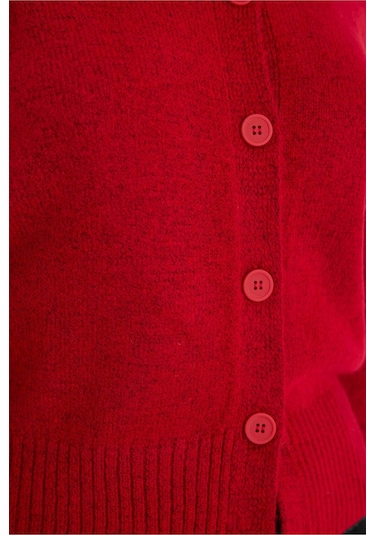 Defacto Regular Fit Bisiklet Yaka Keçe Hırka G8056ax26sprd51 Kırmızı-rd51 Defacto Regular Fit Bisiklet Yaka Keçe Hırka G8056ax26sprd51 Kırmızı-rd51