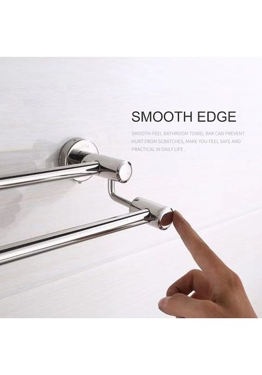 Novahub Paslanmaz Çelik Banyo Havlu Askısı - 23 Inç Diğer