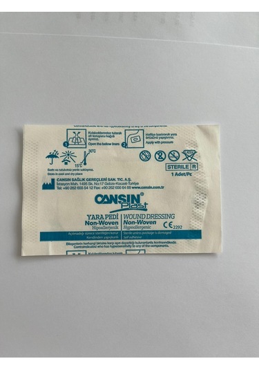 Cansın Plast 5 Cm X 7,5 Cm Non Woven Yara Pedi 500