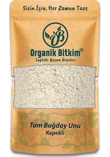 Organik Bitkim Tam Buğday Unu Kepekli 1000 G