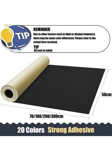 Self-adhesive Faux Leather Repair Patch Waterproof & Durable For Car Seats Dark Green 100x50cm