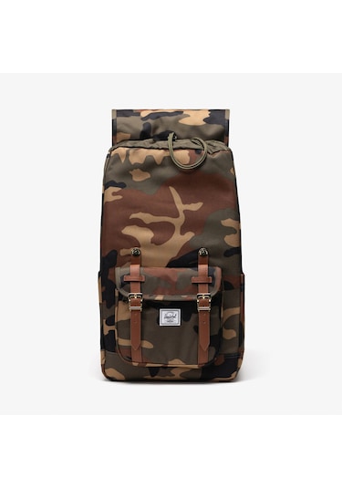 Herschel Little America Woodland Unisex Kamuflaj Sırt Çantası 11390 Yeşil