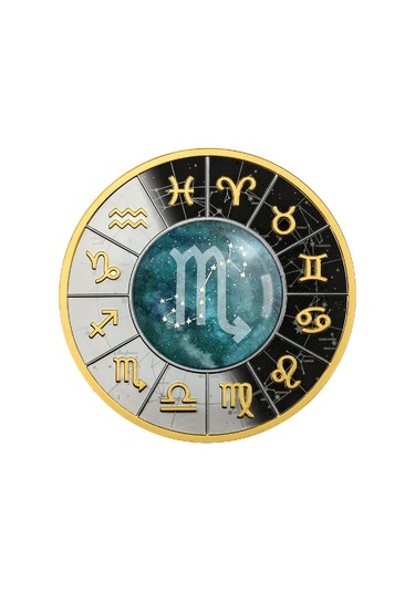 AgaKulche Burçlar Serisi Akrep Gümüş Sikke Coin