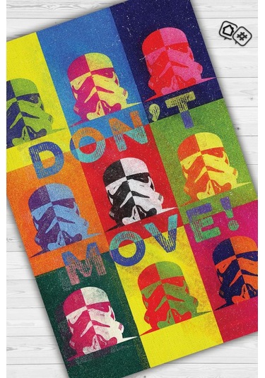 Homshtag Kıpırdama Film Halısı Star Wars Temalı Film Halısı Çok Renkli