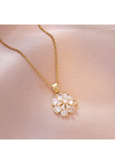 Bayan Kolye: Moda Estetiği Titanyum Çelik Kolye No.108 Çok REnkli